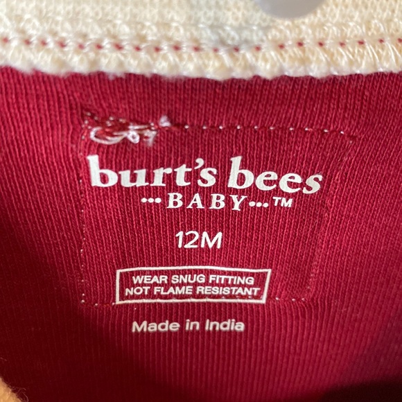 Burt’s Bees Christmas Baby Reindeer Sleeper Size 12 Months NEW - Picture 3 of 8